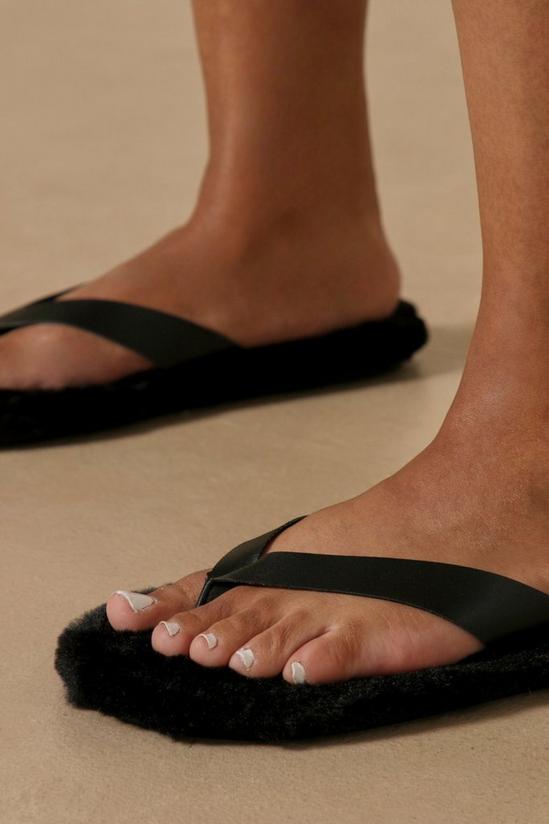 MissPap Faux Fur Sole Sandals 2