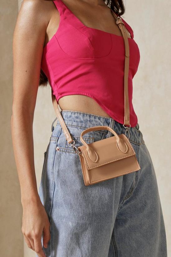 MissPap Leather Look Cross Body Mini Grab Bag 2