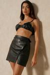MissPap Premium Leather Look Mini Skirt thumbnail 5