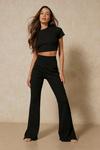 MissPap Ribbed Backless Top And Flare Co-ord thumbnail 4