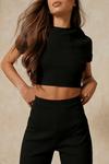 MissPap Ribbed Backless Top And Flare Co-ord thumbnail 5