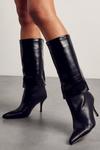MissPap Quilted Folded Knee High Boots thumbnail 1