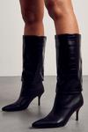 MissPap Quilted Folded Knee High Boots thumbnail 3