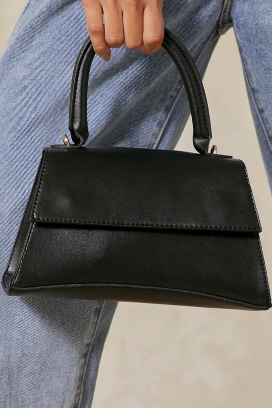 MissPap Leather Look Curved Shape Bag 2