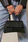 MissPap Croc Leather Curved Shape Grab Bag thumbnail 2