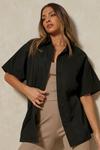 MissPap Boxy Fitted Long Length Shirt thumbnail 1