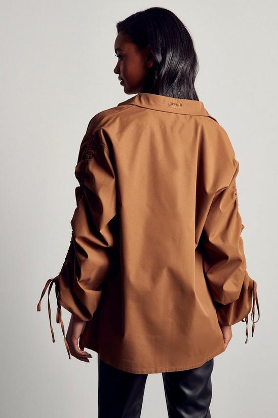 MissPap Oversized Ruched Arm Shirt 3
