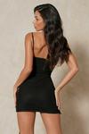MissPap Mesh Ruched Side Strappy Mini Dress thumbnail 3
