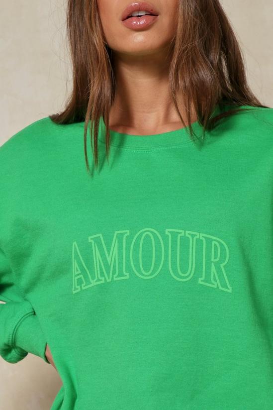 MissPap Amor Embossed Print Sweatshirt 2