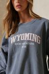 MissPap Acid Wash Wyoming Sweatshirt thumbnail 2
