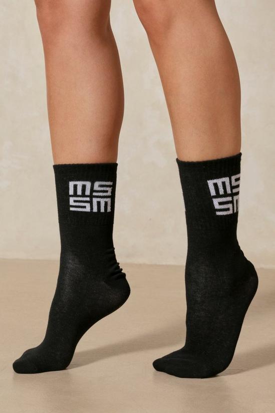 MissPap Misspap Monogram Logo Socks 1