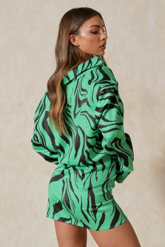 MissPap Zebra Print Shirt Dress 3
