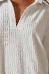 MissPap Monogram Embossed Long Sleeve T-shirt Dress thumbnail 6