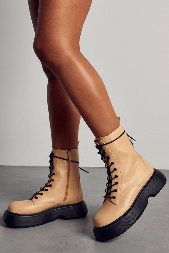 MissPap Chunky Sole Lace Up Ankle Boots 1