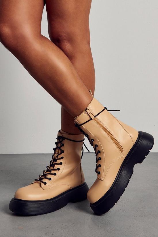 MissPap Chunky Sole Lace Up Ankle Boots 3