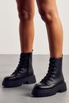 MissPap Chunky Lace Up Hiker Ankle Boots thumbnail 1