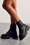 MissPap Chunky Lace Up Hiker Ankle Boots thumbnail 3