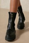 MissPap Zip Front Chunky Sole Boot thumbnail 1