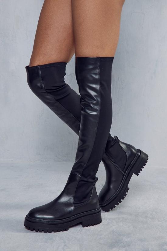 MissPap Over The Knee Chunky Sole Boots 1