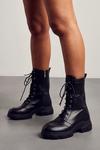 MissPap Lace Up Chunky Sole Ankle Boot thumbnail 1