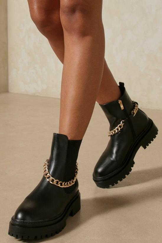 MissPap Chain Detail Ankle Boot 1