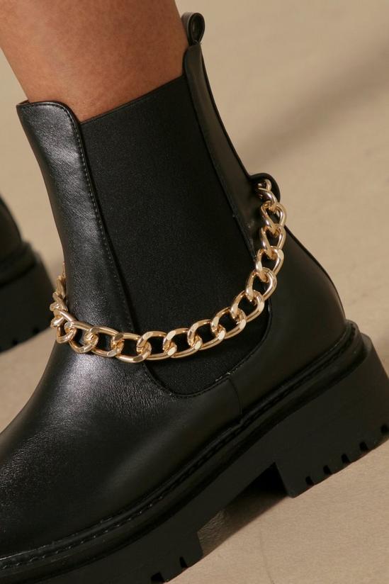 MissPap Chain Detail Ankle Boot 2
