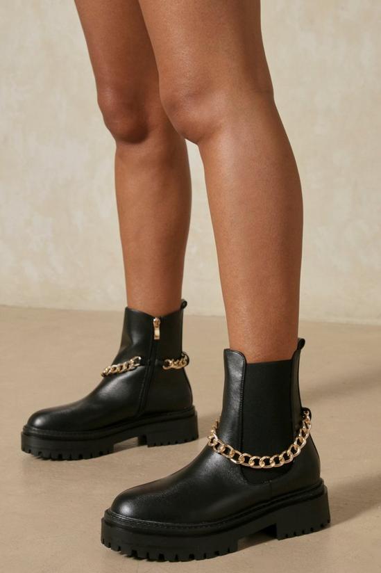 MissPap Chain Detail Ankle Boot 3