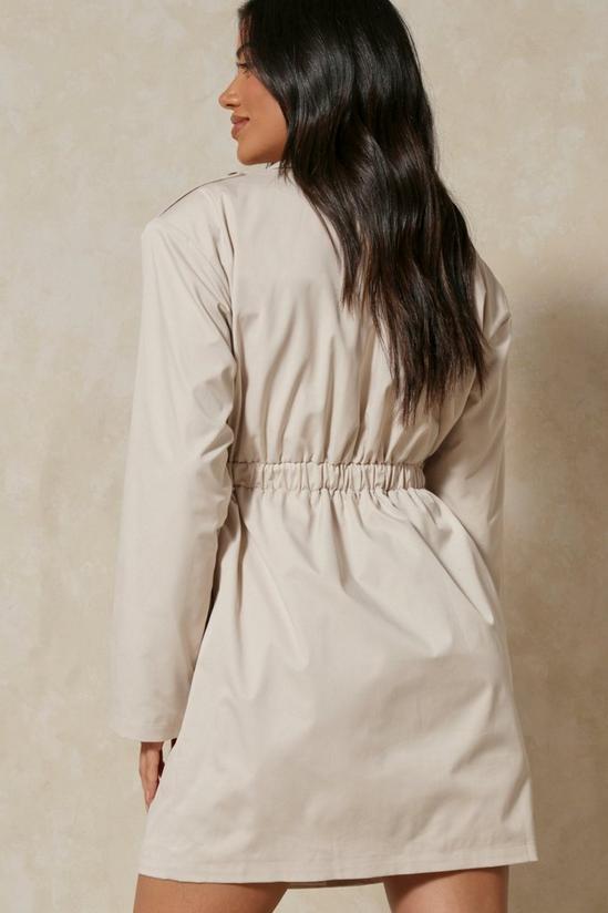 MissPap Double Breasted Trench Style Mini Dress 3