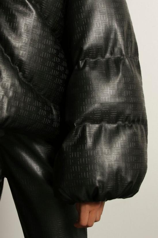 MissPap Misspap Embossed Leather Look Puffer Jacket 6
