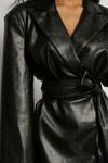 MissPap Misspap Embossed Leather Look Blazer Dress thumbnail 6