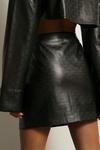 MissPap Misspap Embossed Leather Look Mini Skirt thumbnail 2