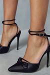MissPap Pointed Bow Detail High Heels thumbnail 2