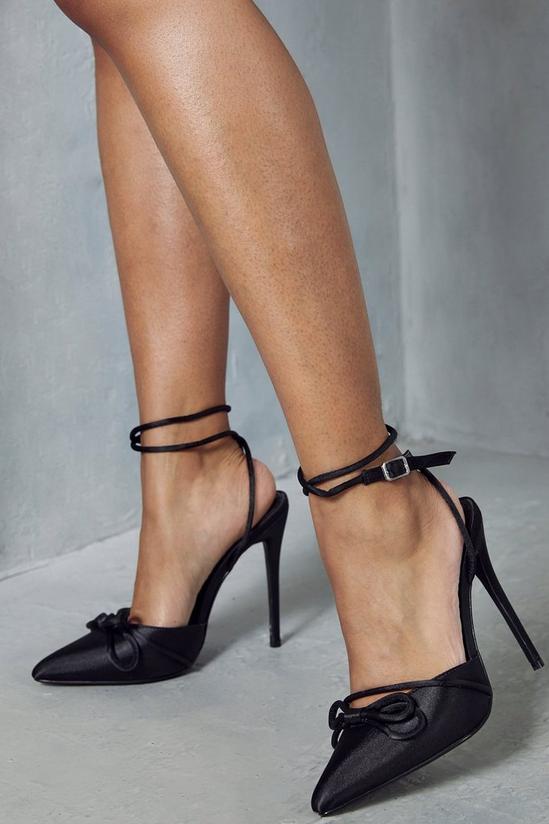 MissPap Pointed Bow Detail High Heels 3