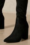 MissPap Over The Knee Faux Suede Heeled Boot thumbnail 2