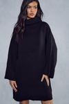 MissPap Oversized Turtle Neck Knitted Dress thumbnail 1