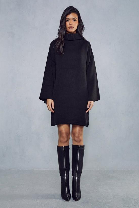 MissPap Oversized Turtle Neck Knitted Dress 4
