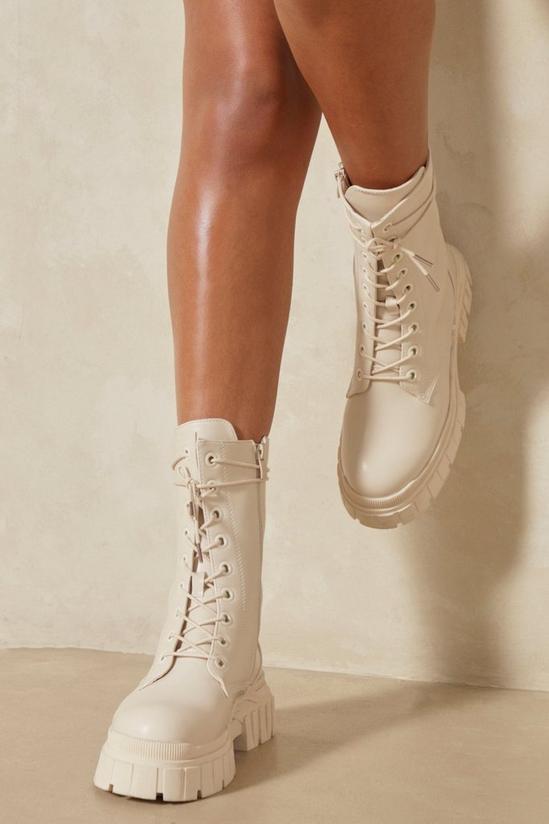 MissPap Lace Up Chunky Ankle Boot 1