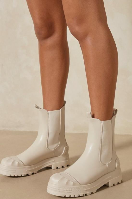 MissPap Rubber Toe Detail Ankle Boots 3