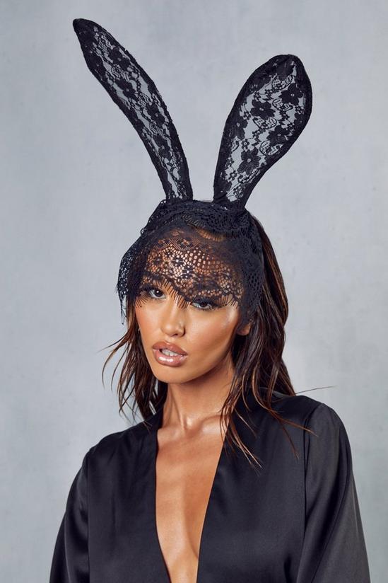MissPap Halloween Lace Bunny Ears Headband 1