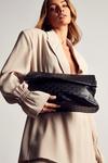 MissPap Misspap Embossed Leather Look Oversize Clutch thumbnail 1