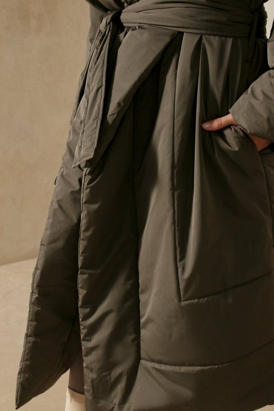 MissPap Oversized Maxi Belted Duvet Puffer Coat 5