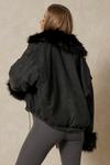 MissPap Removeable Lining Fur Trim Denim Jacket thumbnail 3