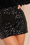 MissPap Quilted Sequin Mini Skirt thumbnail 2