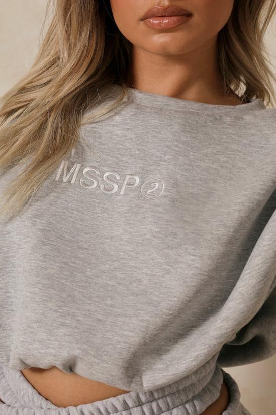 MissPap MISSPAP BRANDED NEOPRENE SEAM DETAIL SWEATSHIRT 4