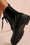 MissPap Chunky Sole Studded Lace Up Boot thumbnail 2