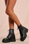 MissPap Chunky Cleated Lace Up Ankle Boot thumbnail 1