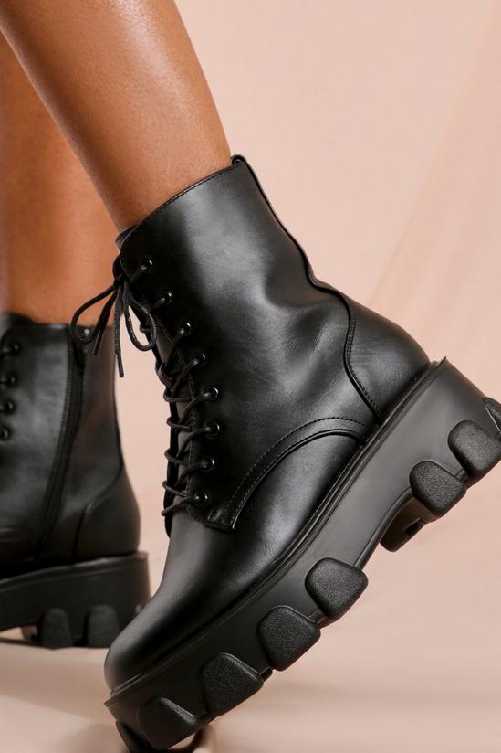 MissPap Chunky Cleated Lace Up Ankle Boot 2