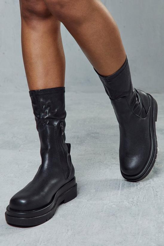 MissPap Stretch Chunky Ankle Boots 2