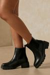 MissPap Leather Look Chunky Sole Chelsea Boot thumbnail 1