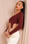 MissPap Long Sleeved Square Neck Harness Crop Top thumbnail 2